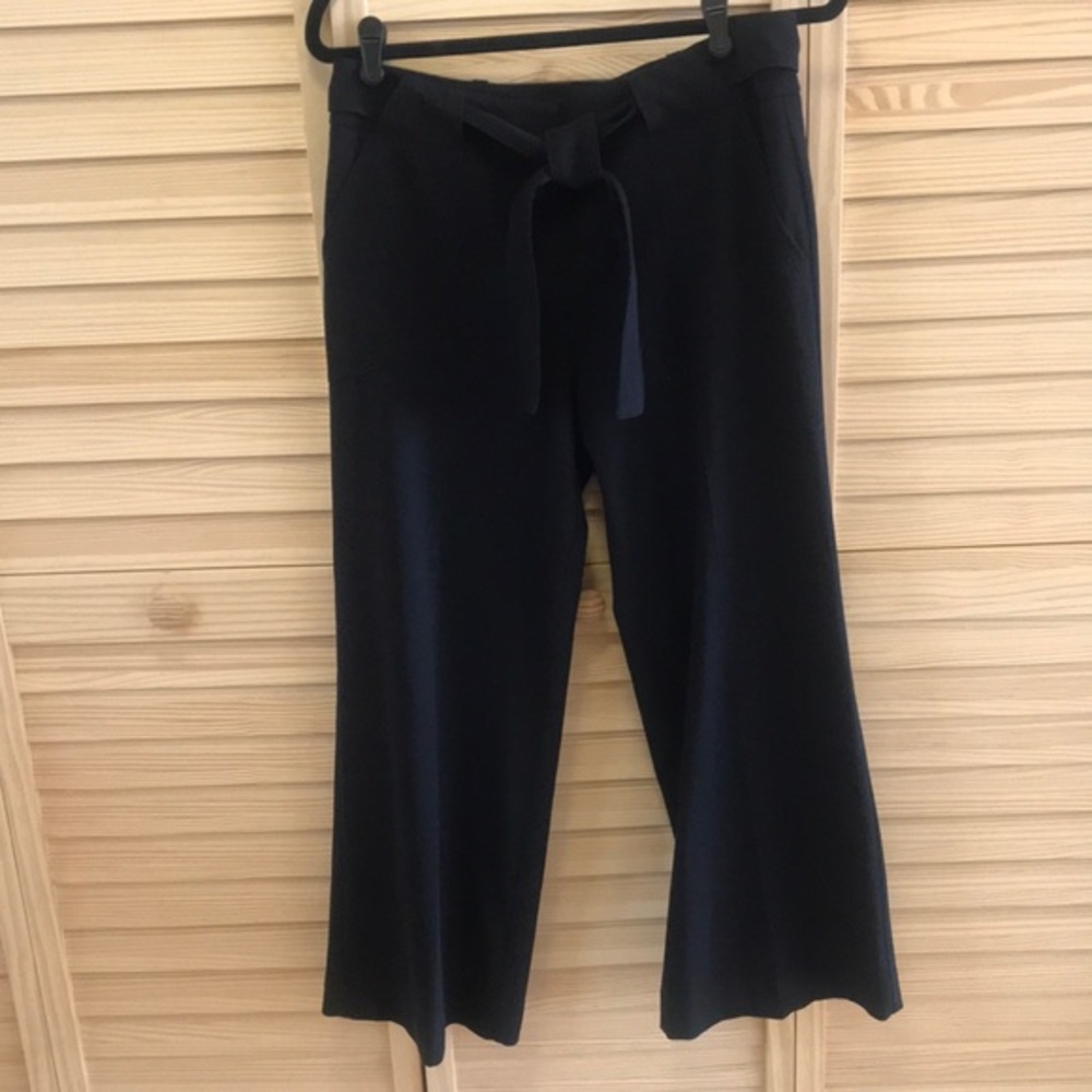 7th AVENUE DESIGN STUDIO black size 6 ,wide‎ leg slacks,paper bag waist style
